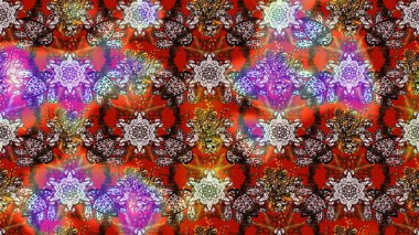 Renkli çiçekler. Hediye ambalaj kağıdı, tebrik kartları, posterler ve pankart tasarımı. Raster düz çiçek çizim deseni.