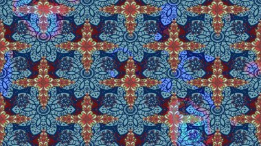 Çiçekli eskiz deseni, suluboya çiçek deseni, sevimli çiçek, duvar kağıdı, kart ya da kumaş için fayanslı. Raster - stok.