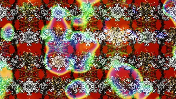 Çiçekli bahar çiçekleri. Küçük çiçekte güzel bir desen. Küçük renkli çiçekler. Moda baskıları için zarif bir şablon. Motley illüstrasyonu.