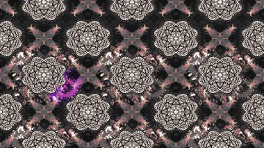 Raster düz çiçek çizim deseni. Hediye ambalaj kağıdı, tebrik kartları, posterler ve pankart tasarımı. Gri renkli çiçekler.