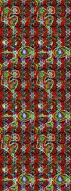 Raster suluboya çiçek deseni, narin çiçekler, kırmızı, kahverengi ve gri çiçekler, tebrik kartı şablonu. Raster Güzel kumaş deseni.