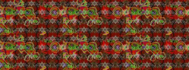 Güzel kumaş deseni. Küçük bir çiçekte eskiz deseni. Raster illüstrasyonu. Güzel çiçek arkaplanı..