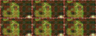 Çiçekli, kusursuz bir arkaplan. Düz Çiçek Elementleri Tasarımı. Renkli Bahar Temalı Kusursuz Arkaplan. Çocuk stili.