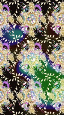 Etnik Mandala süsü. Raster Henna dövme stili. Tekstil, tebrik kartı, boyama kitabı, telefon kılıfı baskısı için kullanılabilir. Hint çiçekli desenli şal desenli..