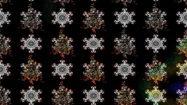 Siyah renklerde. Çiçekli güzel suluboya desen. Raster illüstrasyonu.