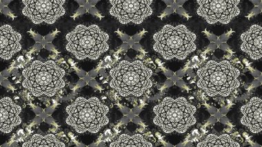 Çiçek deseni. Renkli Bahar Teması eskiz kalıbı. Düz Çiçek Elementleri Tasarımı. Chichi 'nin kumaş kalıbını çiz. Raster illüstrasyonu.