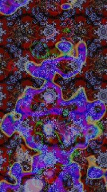 Güzel kumaş deseni. Raster suluboya çiçek deseni, narin çiçekler, menekşe, kahverengi ve gri çiçekler, tebrik kartı şablonu.