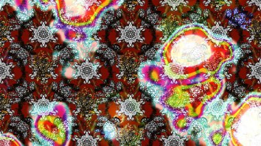 Millefleur 'lar. Tekstil, kumaş, kapaklar, duvar kağıtları, baskı, naylon, koleksiyon defteri, örgü, dekupaj için güzel bir eskiz. Oldukça eski bir besin torbası deseni, küçük, çiçekler.