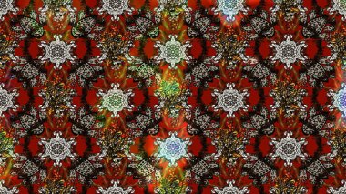 Güzel kumaş deseni. Raster illüstrasyonu. Bahar çiçekli güzel bir çiçek deseni..