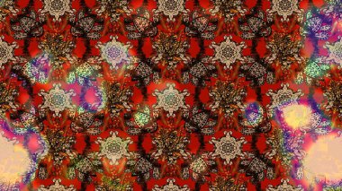 Düz Çiçek Elementleri Tasarımı. Güzel kumaş deseni. Raster çiçekli arka plan. Güzel eskiz şekli. Renkli Yaz Temalı eskiz kalıbı. Yazdır.