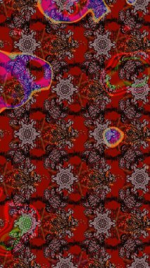 Çiçek arkaplanlı soyut zarafet eskiz deseni. Raster Güzel kumaş deseni.