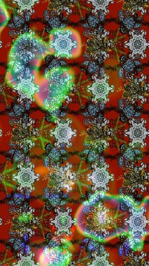 Taslak desenli, modaya uygun kumaş deseni. Renkli Bahar Teması eskiz kalıbı. Düz Çiçek Elementleri Tasarımı. Raster illüstrasyonu. Şirin çiçek elementleri..