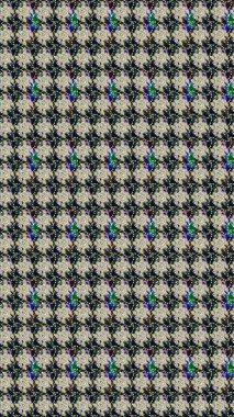 Gri renkli çiçekler. Hediye ambalaj kağıdı, tebrik kartları, posterler ve pankart tasarımı. Raster düz çiçek çizim deseni.