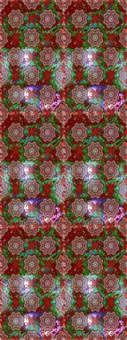 Güzel suluboya çiçekler, parlak resimler ilham verici ve yeşil çiçek desenli kusursuz bir arka plan. Raster..