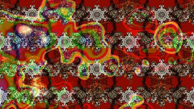 Raster suluboya çiçek deseni, narin çiçekler, kahverengi ve kırmızı çiçekler, tebrik kartı şablonu. Raster Güzel kumaş deseni.