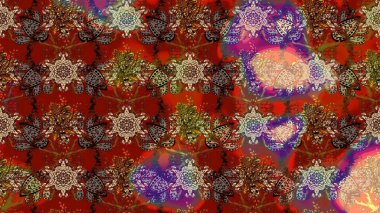 Yumuşak fayans. Klasik çiçek desenli. Paketleme, tekstil, duvar kâğıdı için çiçek eskizi. Yumuşak pamuk tasarımı. Raster taze dokusu.