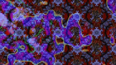 Çiçekli çiçek deseni, suluboya. Mor ve kahverengi renkte çiçekler. Renkli bahar temalı eskiz kalıbı. Düz Çiçek Elementleri Tasarım Raster illüstrasyonu.