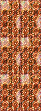 Kusursuz altın desen. Kahverengi renklerde altın desenler ve altın elementler. Raster doğulu süsü.