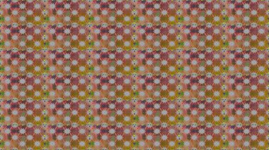 Raster Modaya uygun kumaş deseni. Renkli Bahar Temalı Kusursuz Arkaplan. Kahverengi ve gri renkli şirin çiçek desenleri. Düz Çiçek Elementleri Tasarımı.