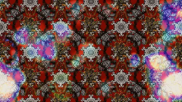 Renkli Bahar Teması eskiz kalıbı. Kahverengi ve gri renkli çiçekler. Raster illüstrasyonundaki çiçek desenli çizim. Düz Çiçek Elementleri Tasarımı.