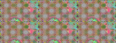 Düz Çiçek Elementleri Tasarımı. Çiçek deseni. Raster kusursuz. Güzel kumaş deseni. Renkli Bahar Teması Kusursuz Arkaplan.