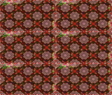 Raster illüstrasyonu. Çiçek deseni. Şatafatlı bahar bahçesi dokusu. Çiçeksiz arkaplan.