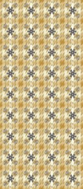 Doğulu stil, altın elementlerle bej, nötr ve gri renklerde altın desenli arabesk yapar. Kusursuz kıvırcık saçlar. Raster altın desen.