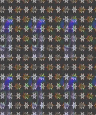 Taslak dekoratif arka plan, çiçek mandala. Çiçek. Raster illüstrasyonu. Gri renklerde.