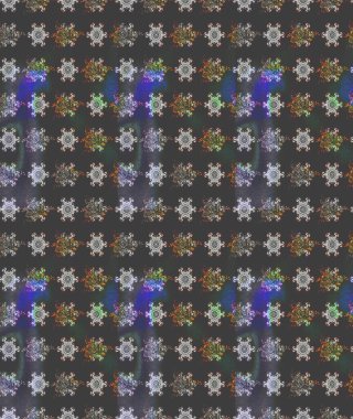 Taslak dekoratif arka plan, çiçek mandala. Çiçek. Raster illüstrasyonu. Gri renklerde.