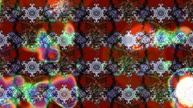 Renkli çiçek desenli çizim. Suluboya tarzında renkler üzerine çiçekler.