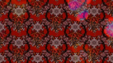 Tomurcukları papatya çiçekleri olan sevimli bir çiçek deseni. Raster illüstrasyonu. Eskiz geçmişi. Kumaş, tekstil, duvar kağıdı baskısı için. Eski usul. Miles Fleur, dandik süs.