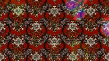 Raster deseni. Çiçekli çiçek deseni, suluboya. Süslü kumaş deseni.