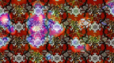 Raster Henna dövme stili. Etnik Mandala süsü. Kızılderili desenli desenli desenli şal deseni. Tekstil, tebrik kartı, boyama kitabı, telefon kılıfı baskısı için kullanılabilir.