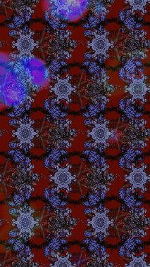 Hediye ambalaj kağıdı, tebrik kartları, posterler ve pankart tasarımı. Kırmızı, siyah ve kahverengi renkte çiçekler. Raster düz çiçek çizim deseni.