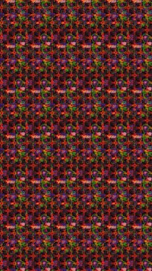 Küçük renkli çiçekler. Motley illüstrasyonu. Moda baskıları için zarif bir şablon. Robot resim. Çiçekli yaz çiçekleri. Küçük çiçekte şirin desenler.