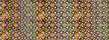 Doodle tarzı. Renkli kahverengi ve nötr çizim deseni. Tekstil ve kapak tasarımı için mükemmel. Kahverengi ve nötr renklerde çiçekler. Elle çizilmiş sonbahar çiçeği deseni..