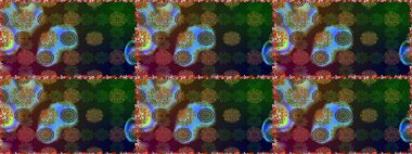 Raster çiçek izi. Raster Yumuşak kumaş deseni. Klasik taslak çizimi. Çiçeksel kahverengi ve gri, pürüzsüz desen.