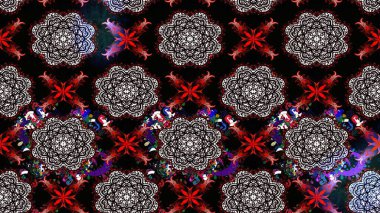 Raster - stok. Siyah çiçekli eskiz deseni, suluboya çiçek deseni, sevimli çiçek, duvar kağıdı, kart veya kumaş için fayanslı.