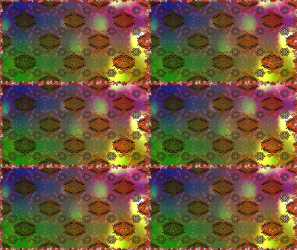 Hediye ambalaj kağıdı, tebrik kartları, posterler ve pankart tasarımı. Raster düz çiçekleri pürüzsüz desen. Kahverengi renkte çiçekler.