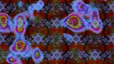 Suluboya çizim kalıbı. Suluboya tarzında renkler üzerine çiçekler. Çiçek izi.