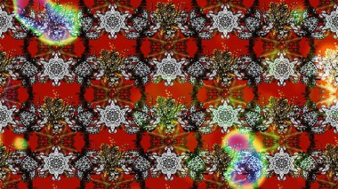 Nazik, narin çiçek arkaplanı. Çiçekli karalama şeklinde Raster çiçek deseni. Renkli çiçekler.