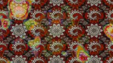 Küçük çiçekte güzel bir desen. Çiçekli bahar çiçekleri. Motley illüstrasyonu. Küçük renkli çiçekler. Moda baskıları için zarif bir şablon.