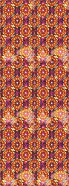 Çiçek desenli altın metal. Raster altın çiçek süsü brokar kumaş ve cam desenli. Kahverengi renkler ve altın elementler. Kusursuz altın desen.