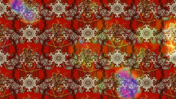 Tropik çiçek desenleri. Raster illüstrasyonu. Renkli çiçekler.