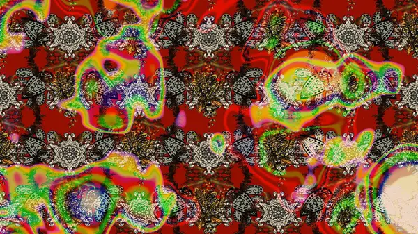 Şatafatlı bahar bahçesi dokusu. Çiçek deseni. Flower eskiz arka planı. Raster illüstrasyonu.