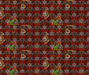 Raster illüstrasyonu. Küçük çiçekteki sevimli çiçek deseni. Çizim.