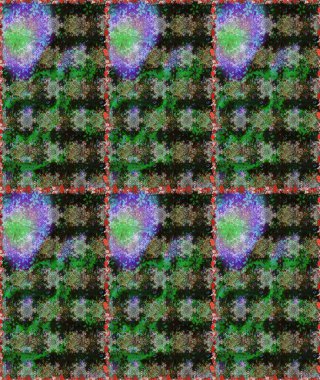 Sorunsuz çiçek desenli çiçekli, halk tarzında bırakır. Elle çizilmiş. Raster illüstrasyon.