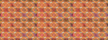 Raster oryantal süs. Turuncu renklerde altın desenli, altın elementli. Barok tarzında kusursuz bir doğulu süsü. Geleneksel klasik altın desen.