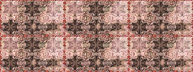 Raster altın çiçek süsü brokar kumaş ve cam desenli. Kusursuz altın desen. Çiçek desenli altın metal. Altın elementli nötr renkler.