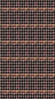 Taslak desenli, modaya uygun kumaş deseni. Raster illüstrasyonu. Renkli Bahar Teması eskiz kalıbı. Şirin çiçek elementleri. Düz Çiçek Elementleri Tasarımı.